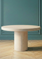 Table à manger en microciment ciré