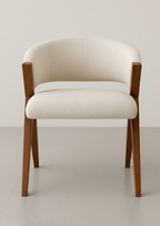 MARRAKECH Chaise en noyer et tissu au choix