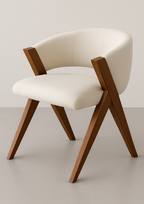 MARRAKECH Chaise en noyer et tissu au choix