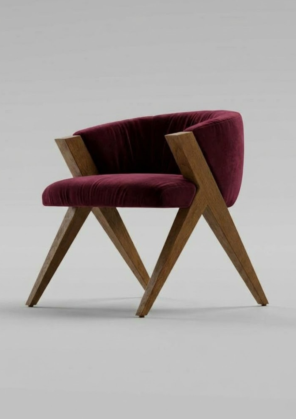 MARRAKECH Chaise en noyer et tissu au choix