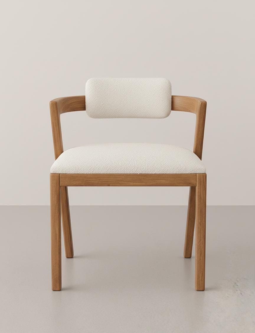 TANGER - Chaises en noyer ou hêtre