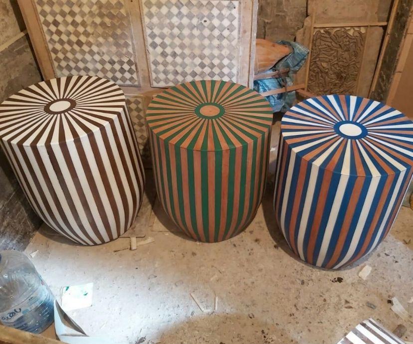 SULTAN - Tabouret - Bout de canapé - coffee table