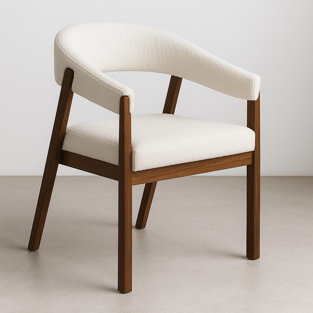 SAFI - Chaise en noyer