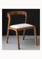 CASABLANCA - Chaise en noyer et bouclette