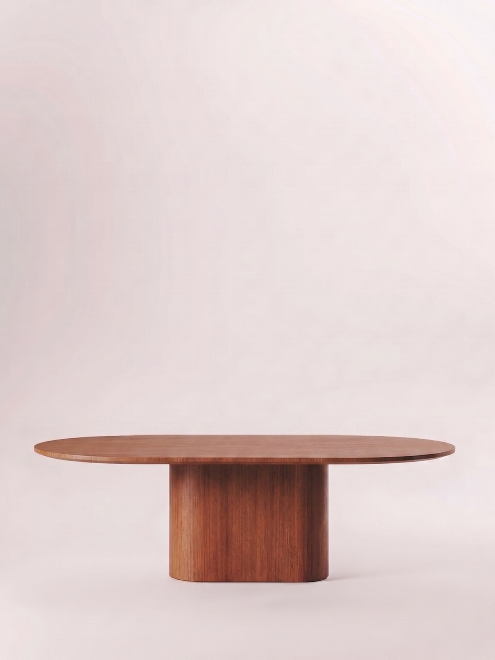Table en bois non massif - Pied Oblong