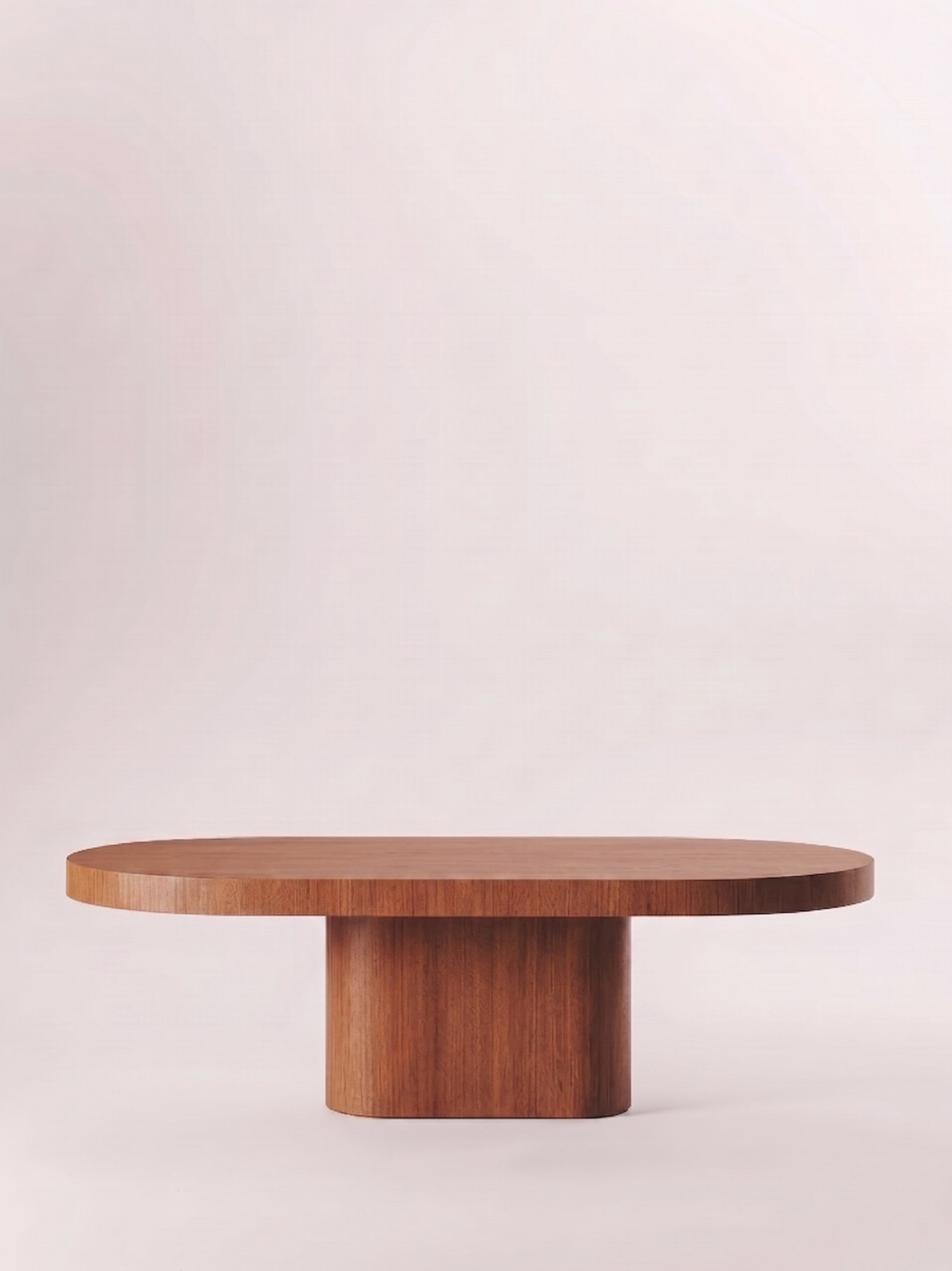 Table en bois non massif - Pied Oblong