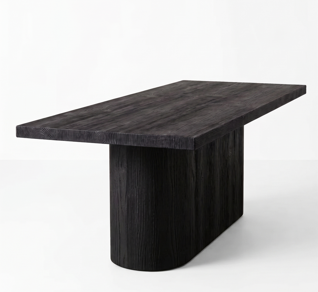 Table en bois non massif - Pied Oblong