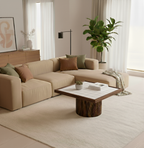 Table basse en noyer - Plateau en Zellige