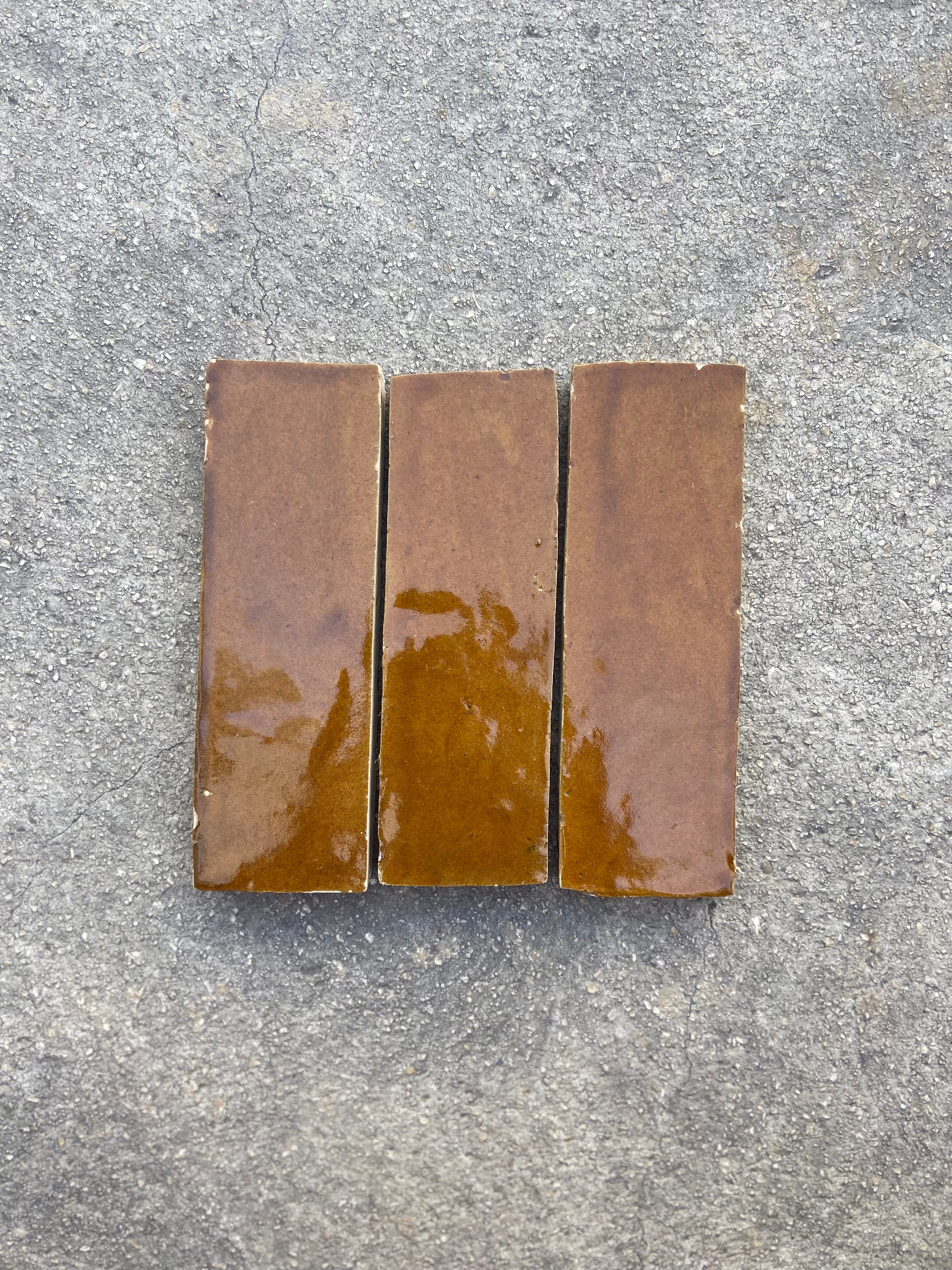 Zellige 15x5 cm - Caramel - Premium