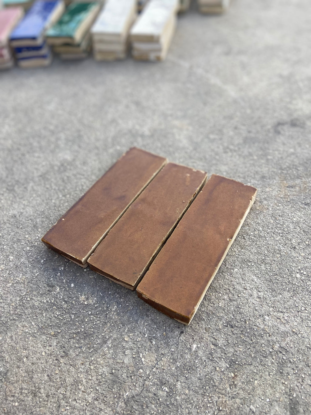 Zellige 15x5 cm - Caramel - Premium