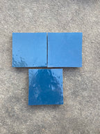 Zellige 10x10 cm - Bleu océan - Premium