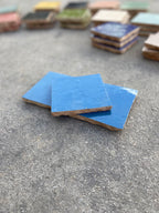 Zellige 10x10 cm - Bleu océan - Premium