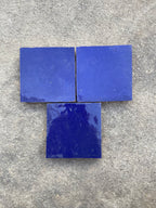 Zellige 10x10 cm - Bleu Majorelle - Premium