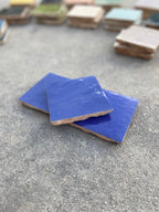 Zellige 10x10 cm - Bleu Majorelle - Premium