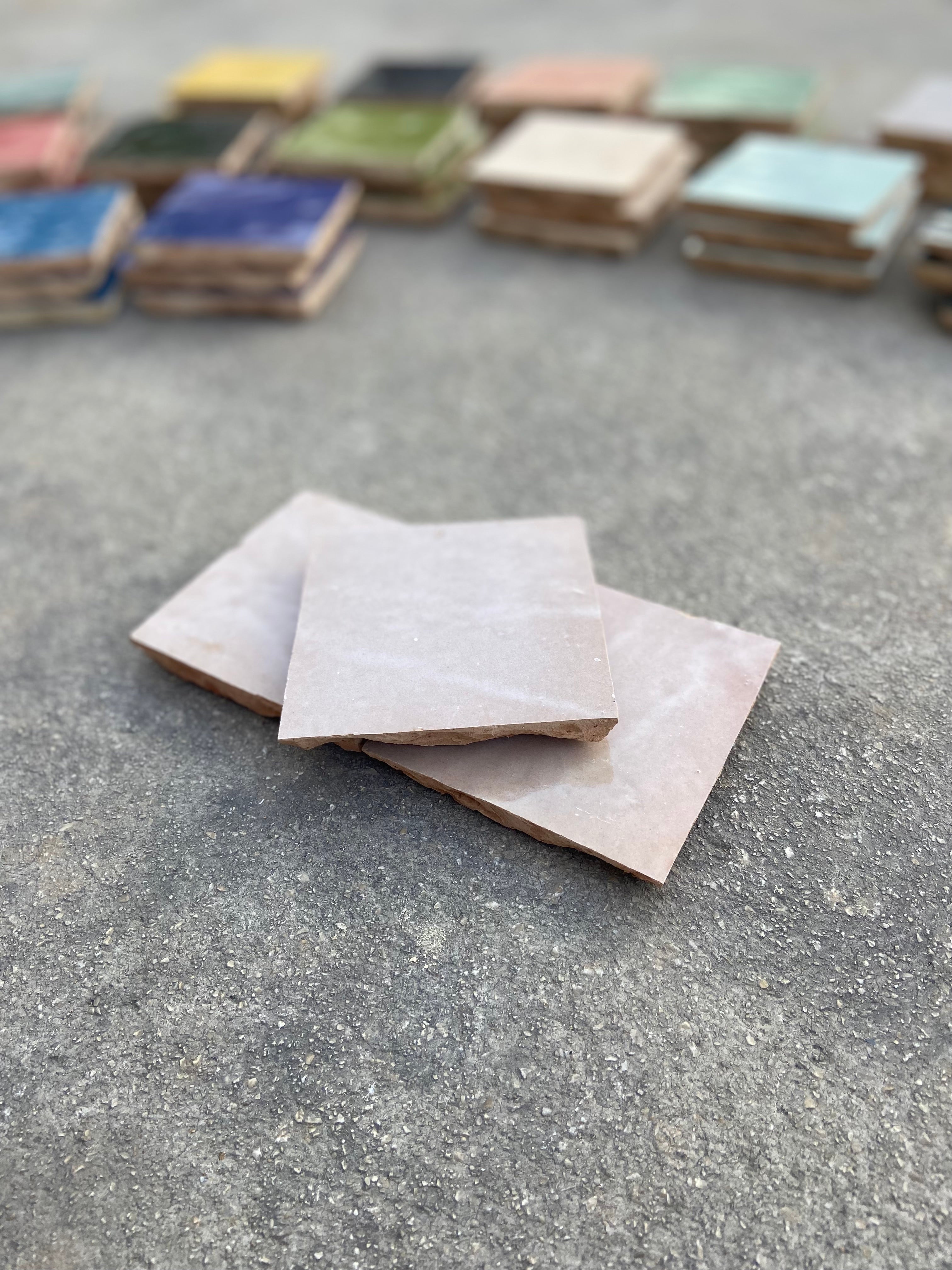 Zellige 10x10 cm - Beige - Premium