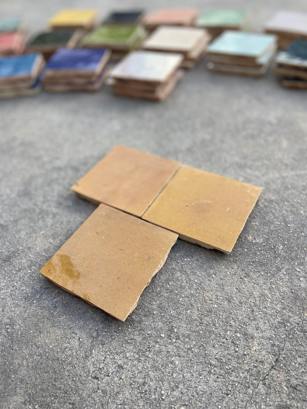 Zellige 10x10 cm - Caramel - Premium