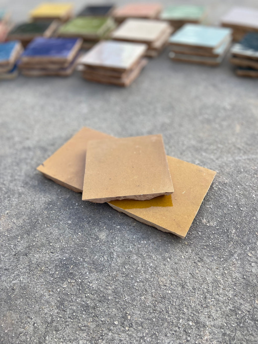 Zellige 10x10 cm - Caramel - Premium