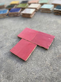 Zellige 10x10 cm Rouge piment