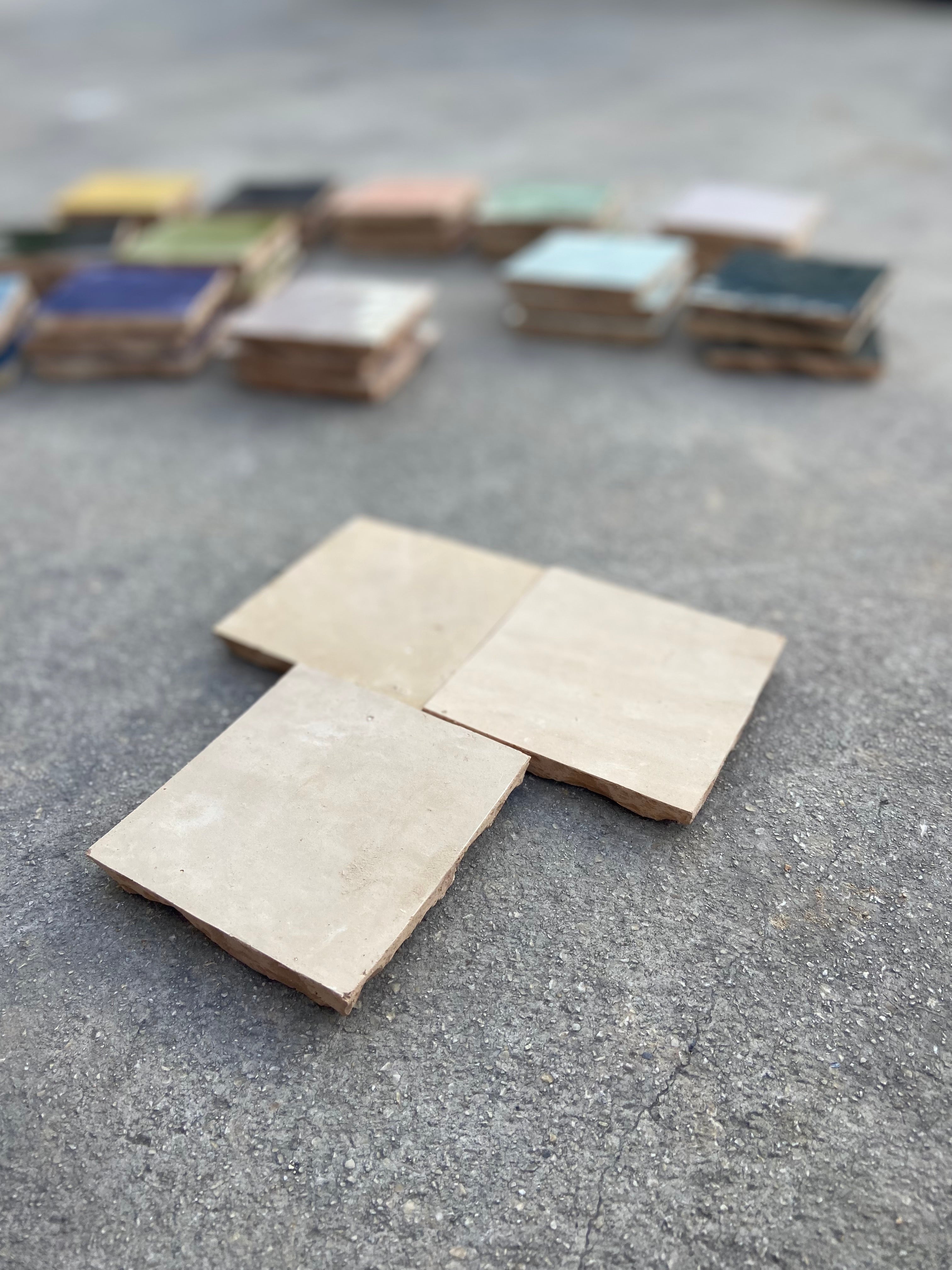 Zellige 10x10 cm - Naturel - Premium