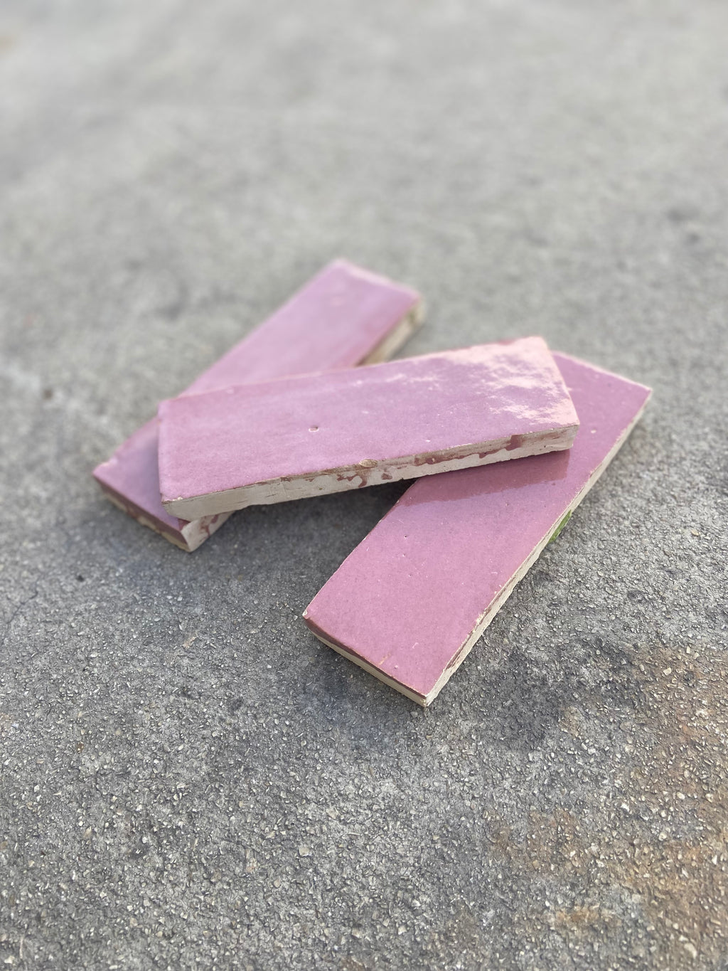 Zellige 15x5 cm - Rose Ambré - Premium