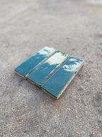 Zellige 15x5 cm - Vert de Fès - Premium