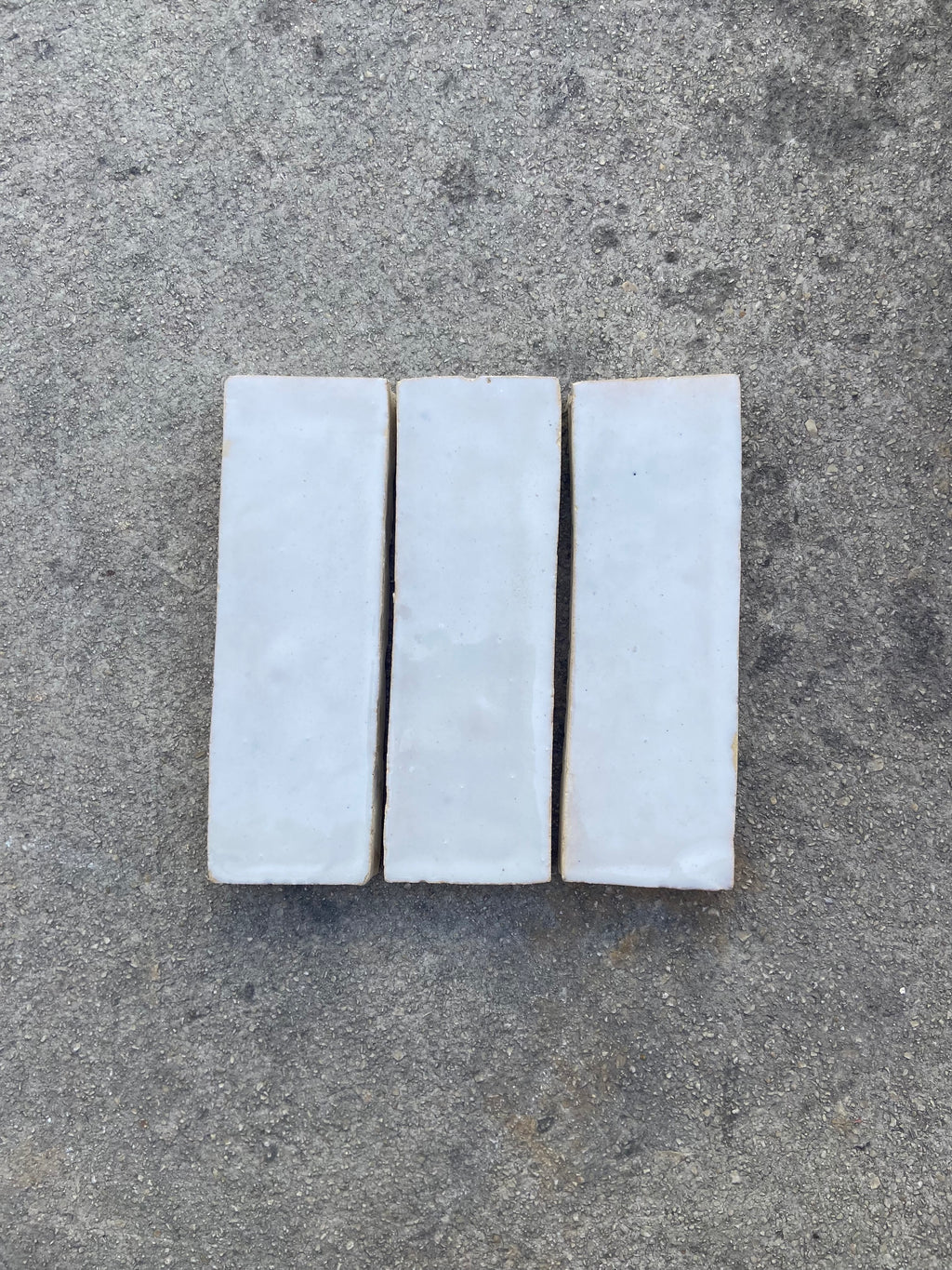 Zellige 15x5 cm - Blanc foncé - Premium