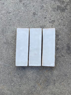 Zellige 15x5 cm - Blanc foncé - Premium