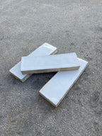 Zellige 15x5 cm - Blanc foncé - Premium