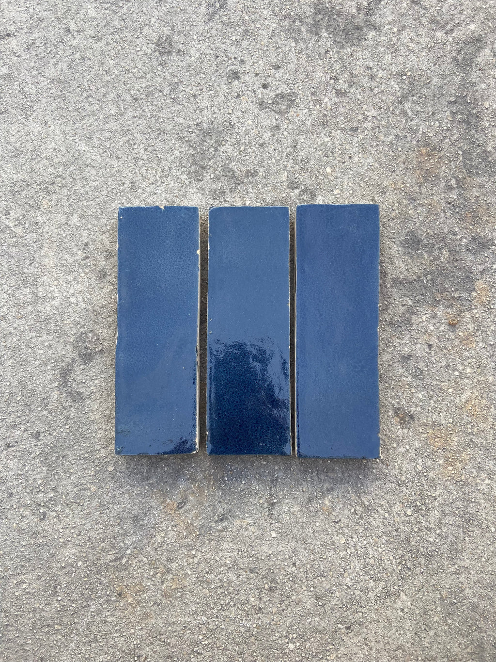 Zellige 15x5 cm - Bleu nuit - Premium