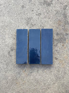 Zellige 15x5 cm - Bleu nuit - Premium