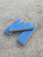 Zellige 15x5 cm - Bleu Océan - Premium