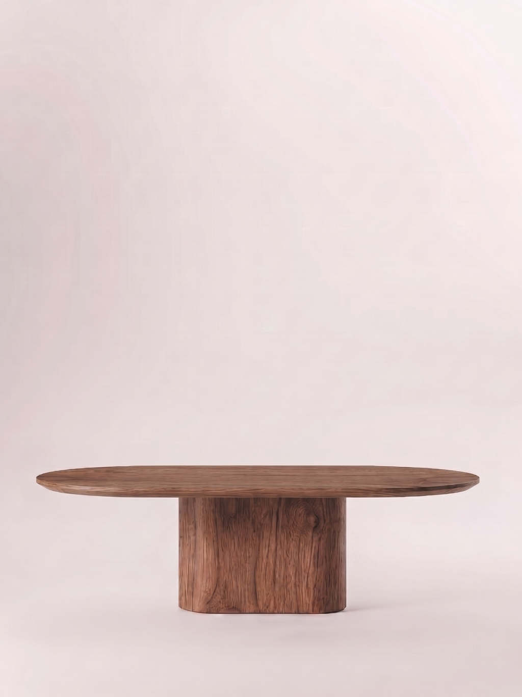 Table en bois non massif - Pied Oblong