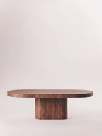 Table en bois non massif - Pied Oblong