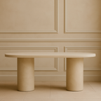 Table en microfibre de ciment ciré