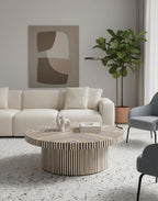 OUED - Table basse de salon en noyer