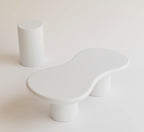 Table basse 2 pieds en béton ciré