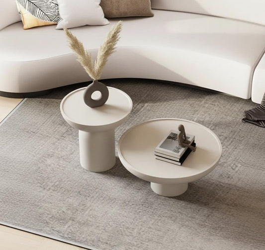 DUO de Table basse en béton ciré ou tadelakt