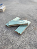 Zellige 15x5 cm - Bleu Océan - Premium