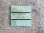 Zellige 15x5 cm - Bleu Océan - Premium