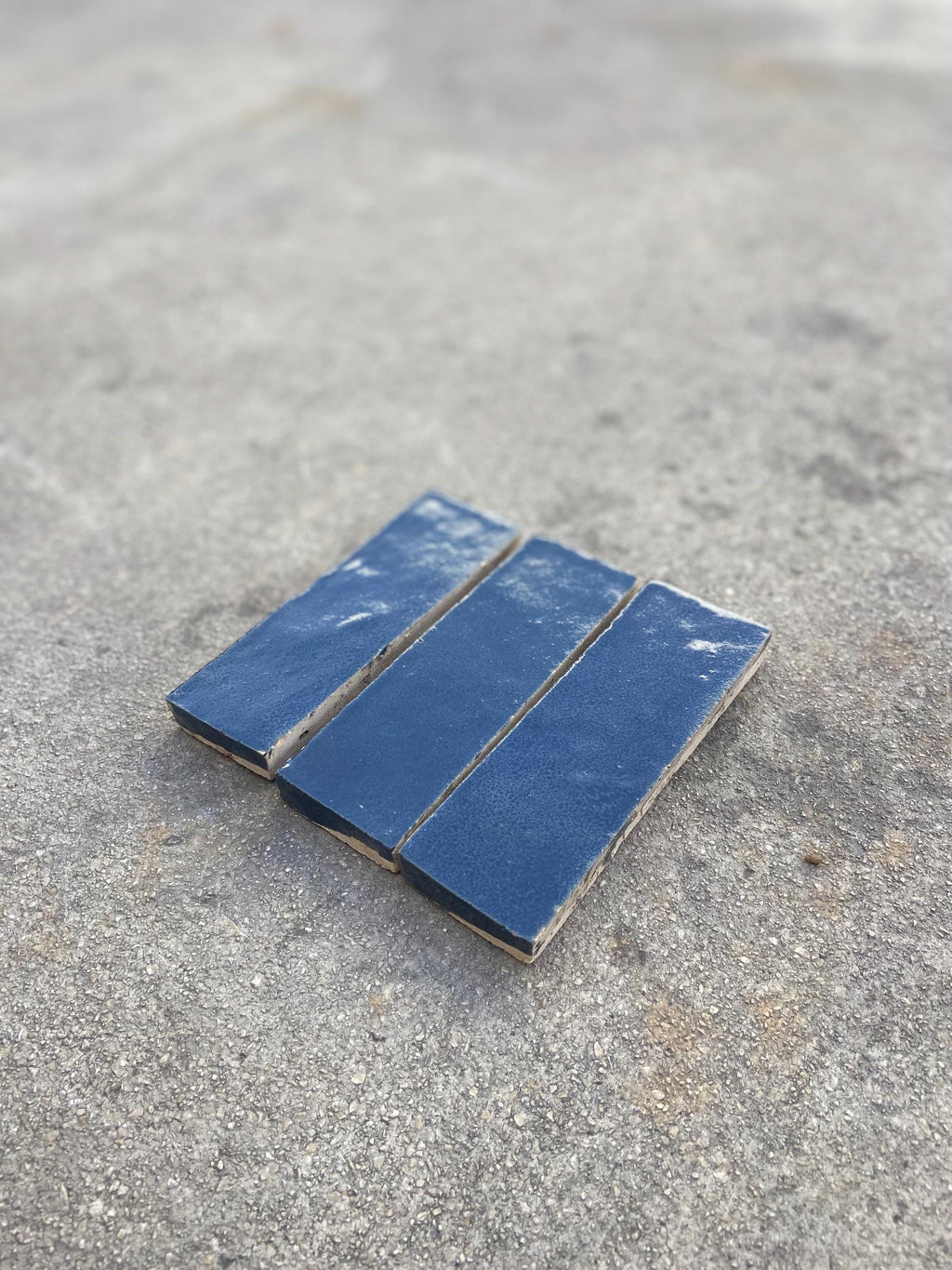 Zellige 15x5 cm - Bleu Ibiza - Premium