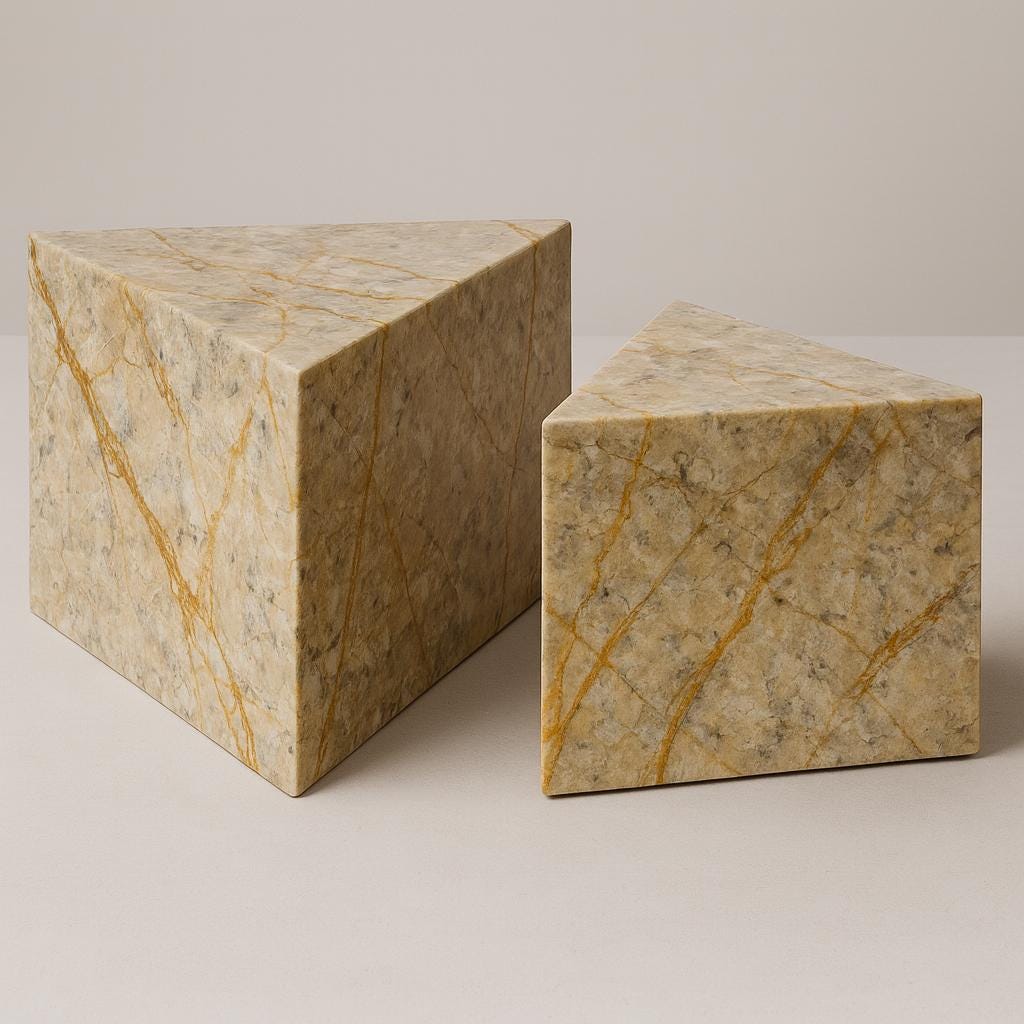 ROMANE - Table basse en marbre massif