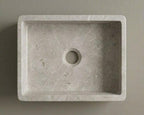 Vasque en marbre - rectangle - Gris Perlino Bianco