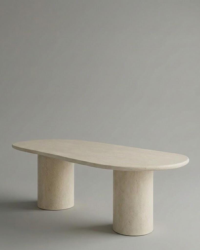 Concrete dining table — 6 or 8 seats