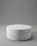 Table basse cylindre marbre
