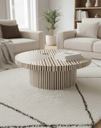 OUED Table basse de salon en bois