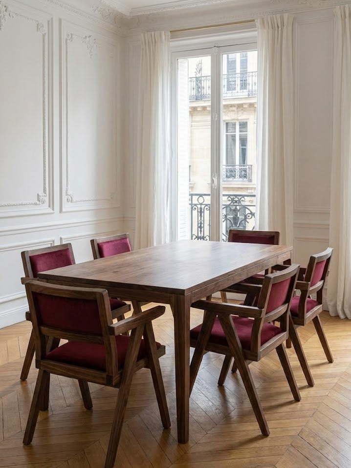 CHEFCHAOUEN Chaise en noyer